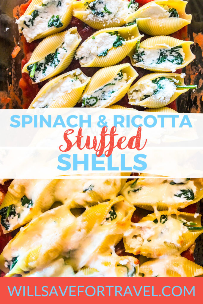 spinach and ricotta stuffed shells